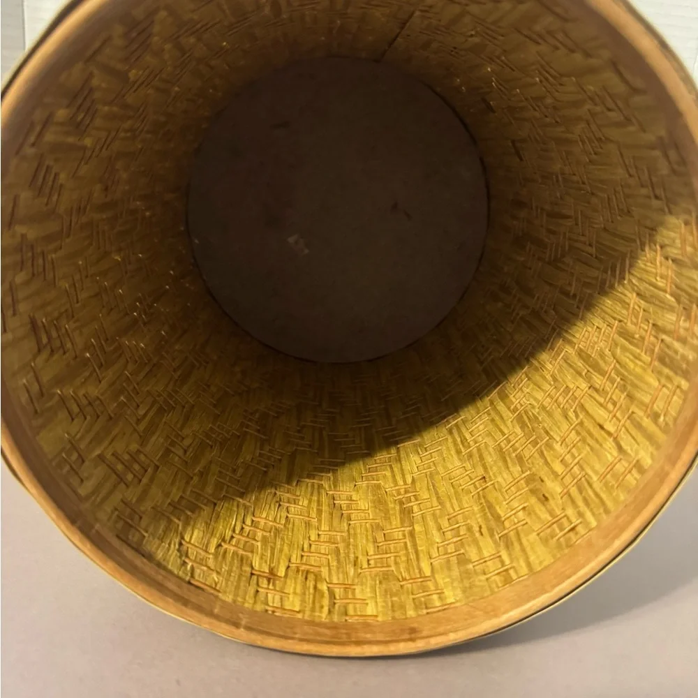 Woven Rattan Waste Basket
